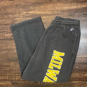 Charcoal and Yellow Milwaukee Sweatpants